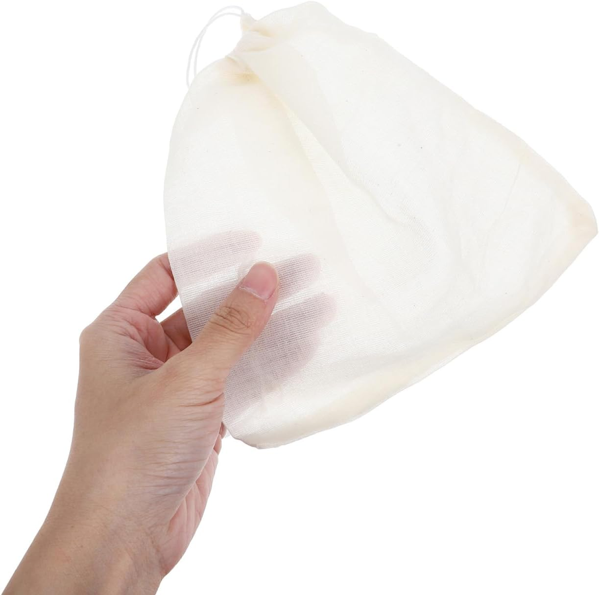 10Pcs Reusable Tea Brew Bags Soup Gravy Filter Bags Large Muslin Drawstring Tea for Loose Leaf