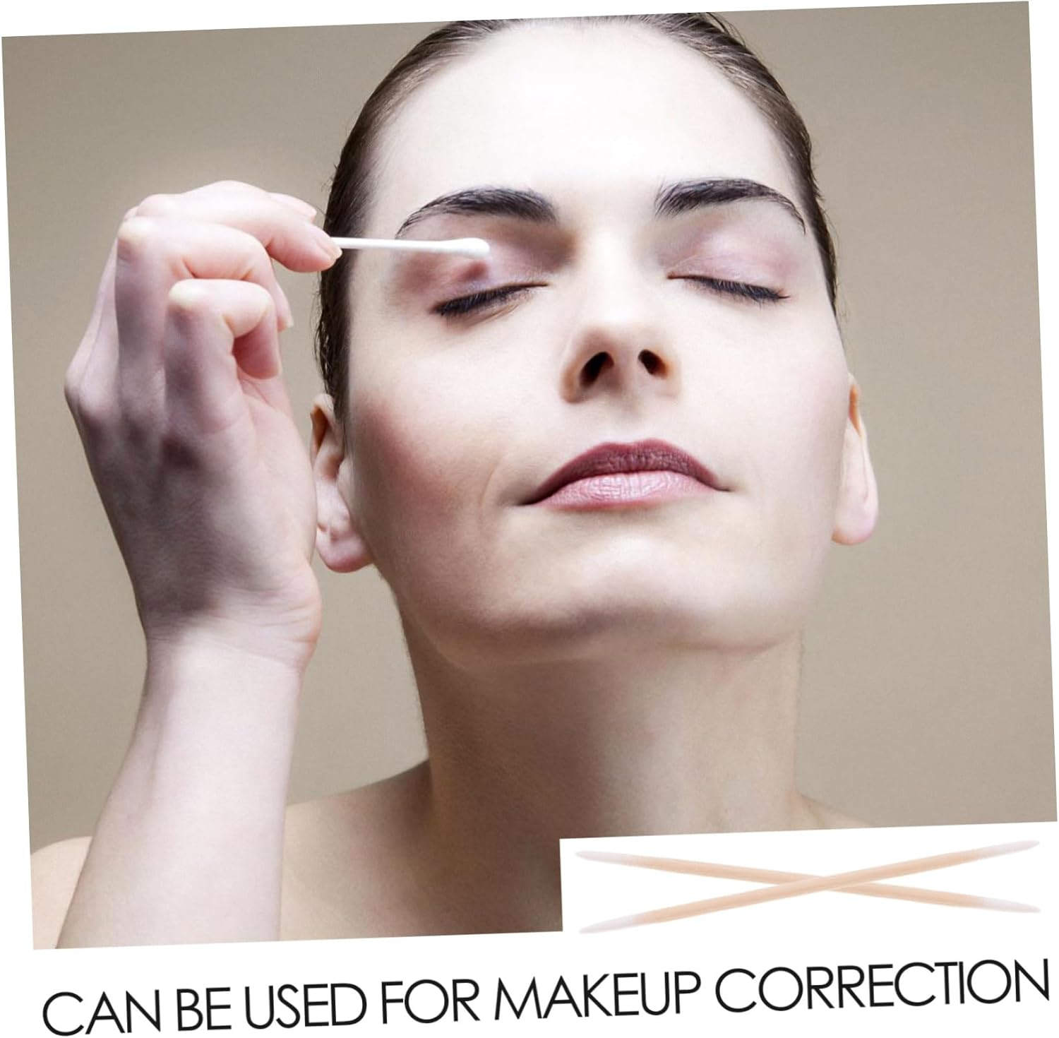 2Pcs Double Pointed Cotton Swabs for Makeup and Beauty per Bag for Eyebrow Tattoo and Detailed Cleaning image number 3