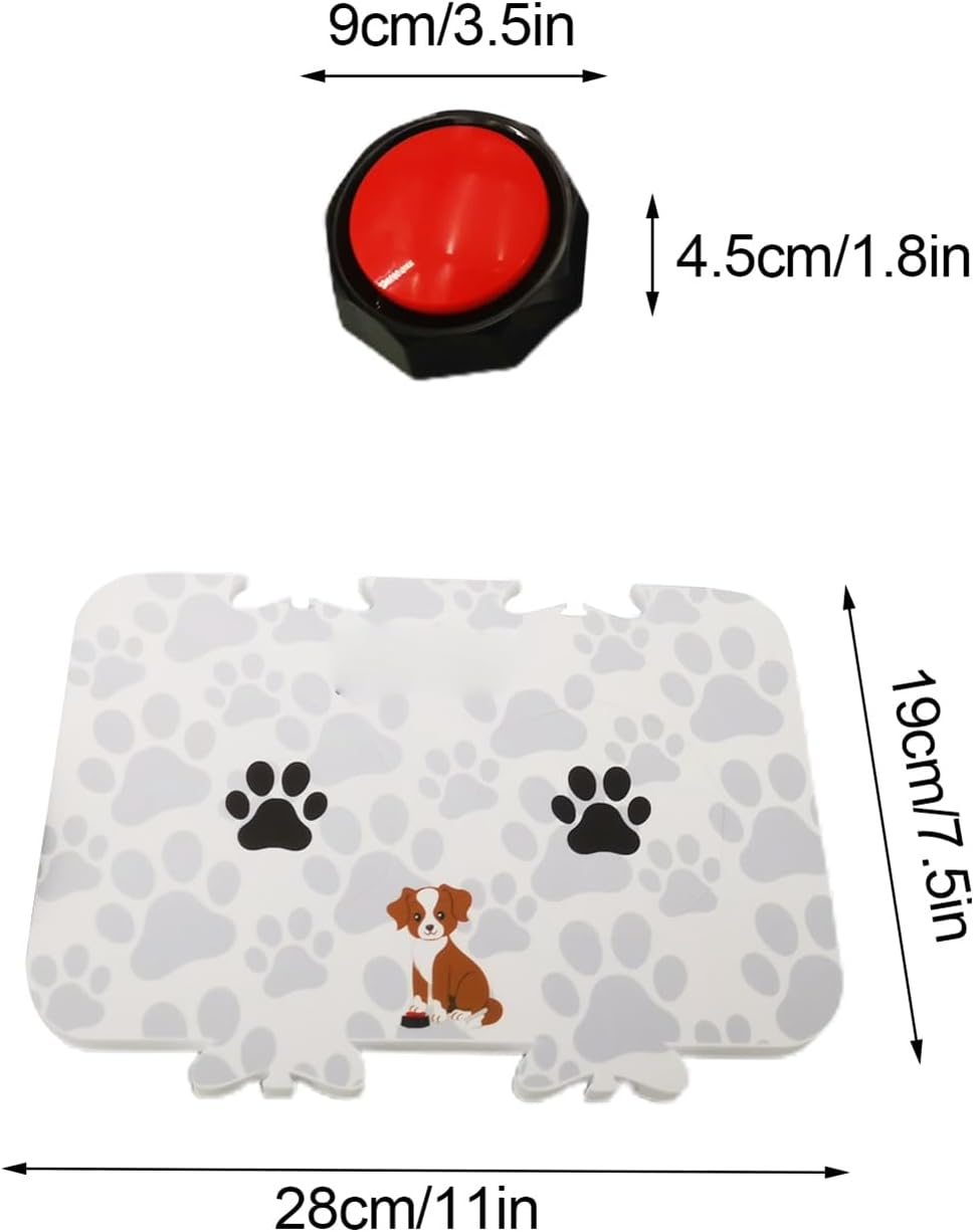 Dog Talking Button Set, Recordable Button Dog Training Buttons, Dog Buttons for Communication and Voice Recordings Buzzer 30 Sec Record and Playback Sound Cat Buttons for Communication(#1) image number 4