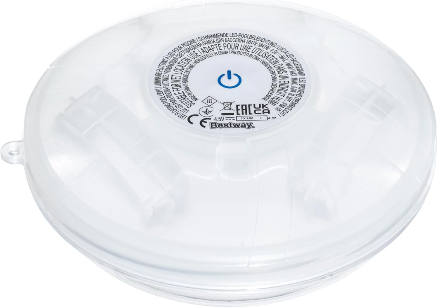 Bestway LED Pool Float Lamp, Floating Light, 7-Mode Lighting, Multi Color, Floatbright&copy;, IP68 Waterproof, Projects 2.4M Diameter, One Hour Auto Shutoff, for Pool & Outdoor Use image number 5