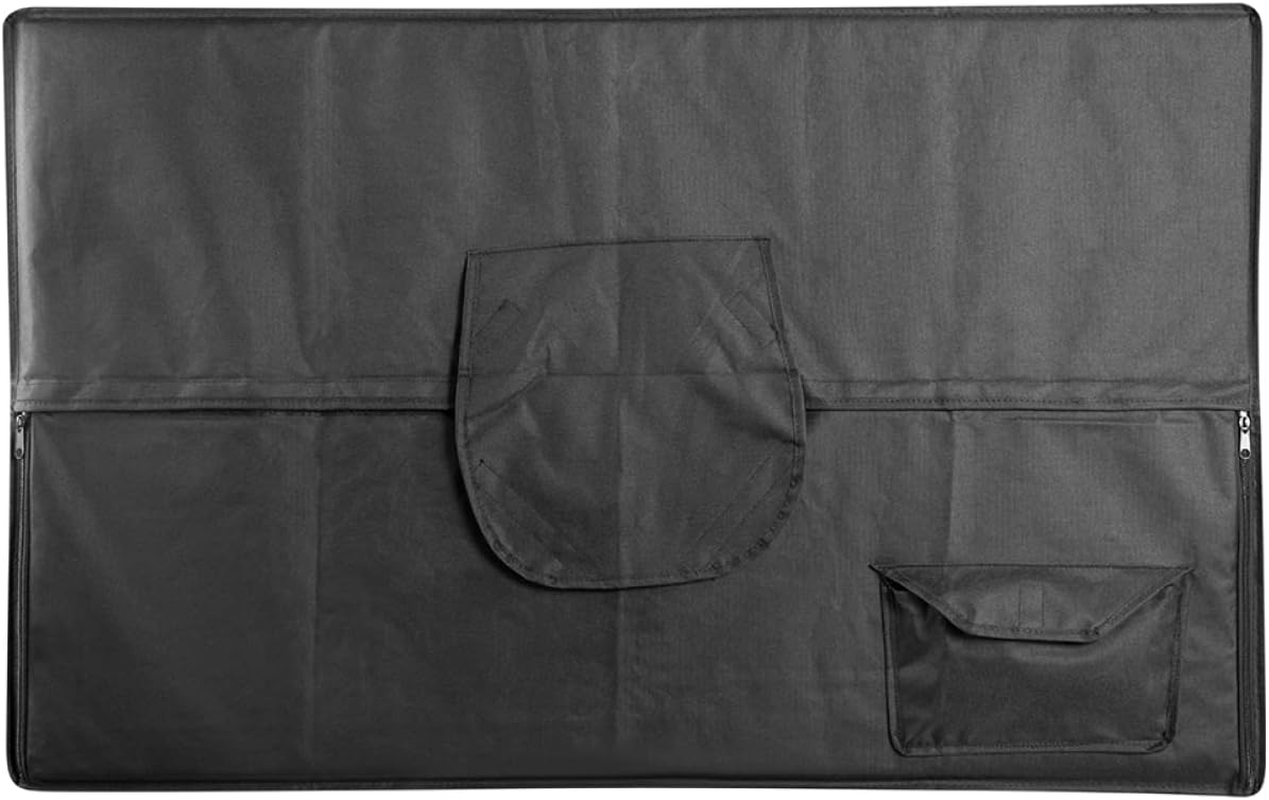 Outdoor TV Cover Waterproof UV Dustproof for Patio Flat Television Cover - Display Screen Protector outside LED LCD OLED HD Screens Tvs Weatherproof Fits 46" 47" 48" Inch (Black), (46" - 48" Inch) image number 2