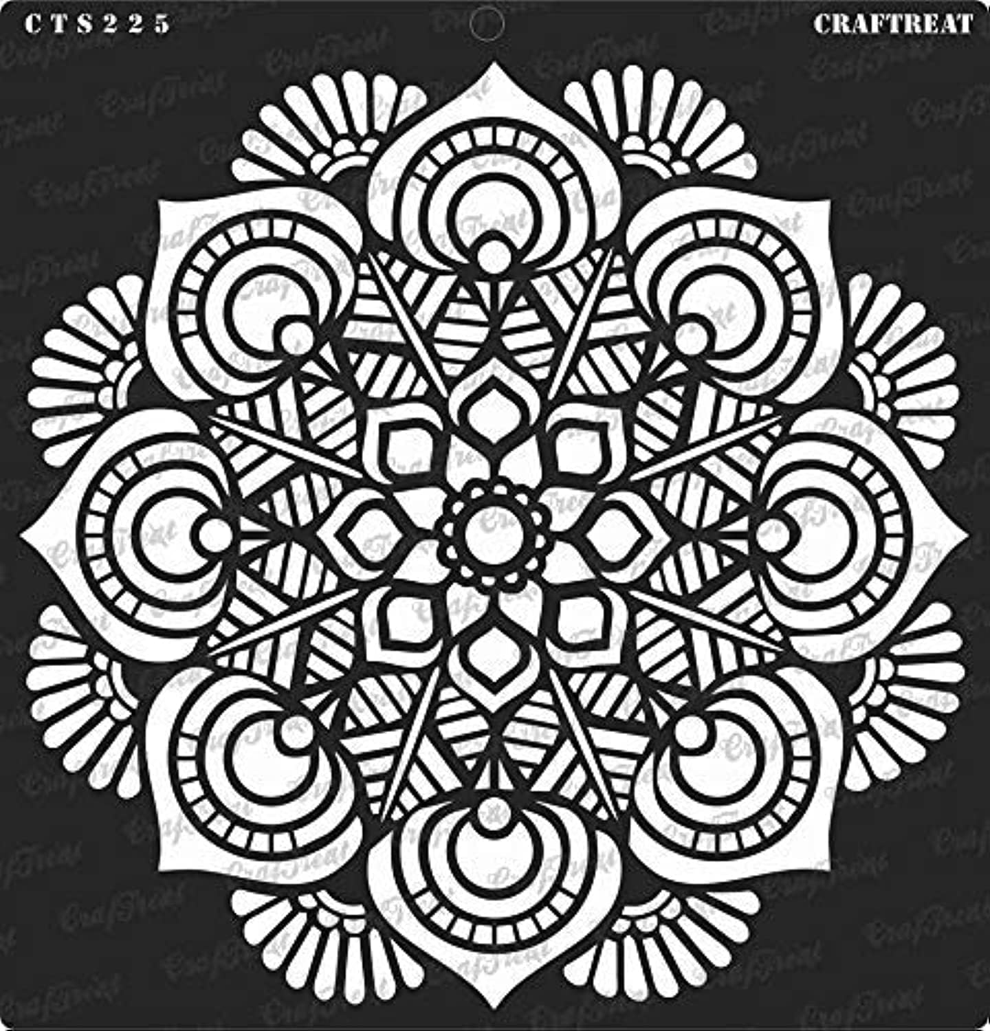 Craftreat Mandala Wall Art Stencils for Painting Large Pattern - Mandala Design - 12X12 Inches - Reusable DIY Art and Craft Supplies - Vintage Rangoli Stencil for Furniture Painting & Home Decor image number 6