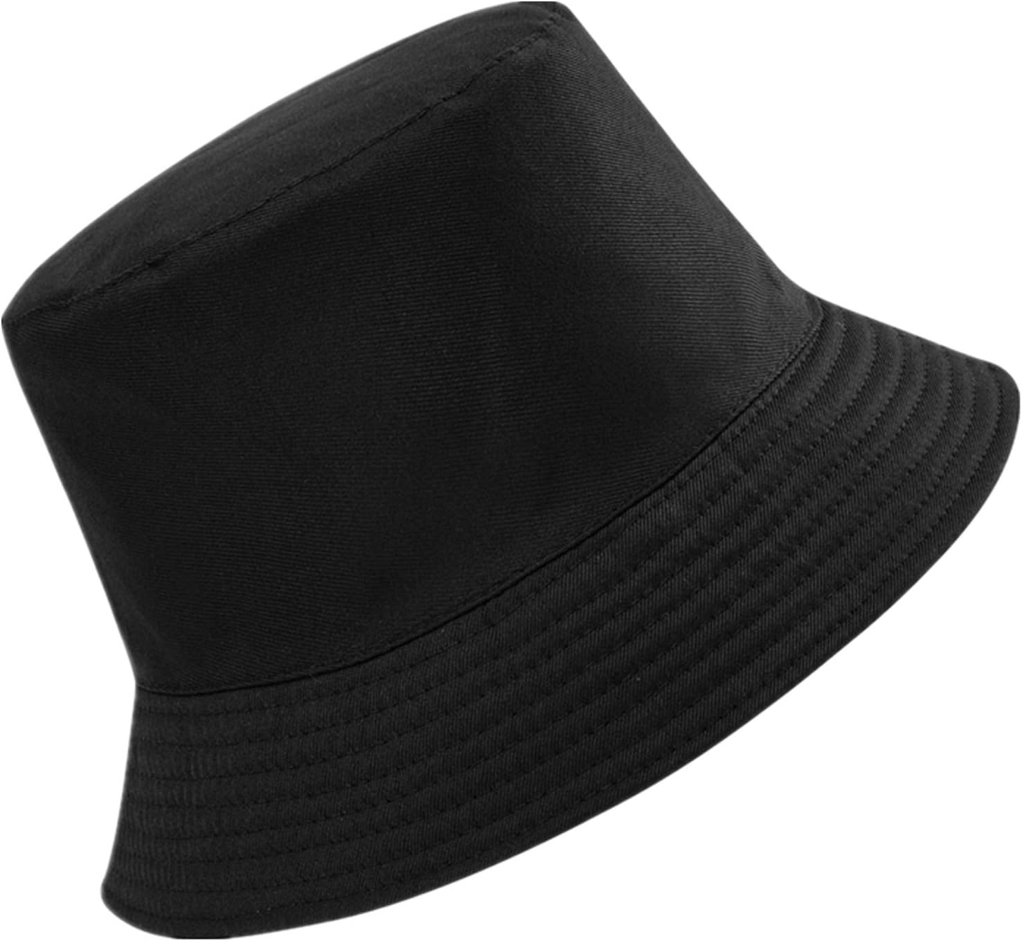 Flower Embroidery Hat Summer Travel Bucket Reversible Full Flower Beach Sun Hat Vistor Outdoor Cap image number 3