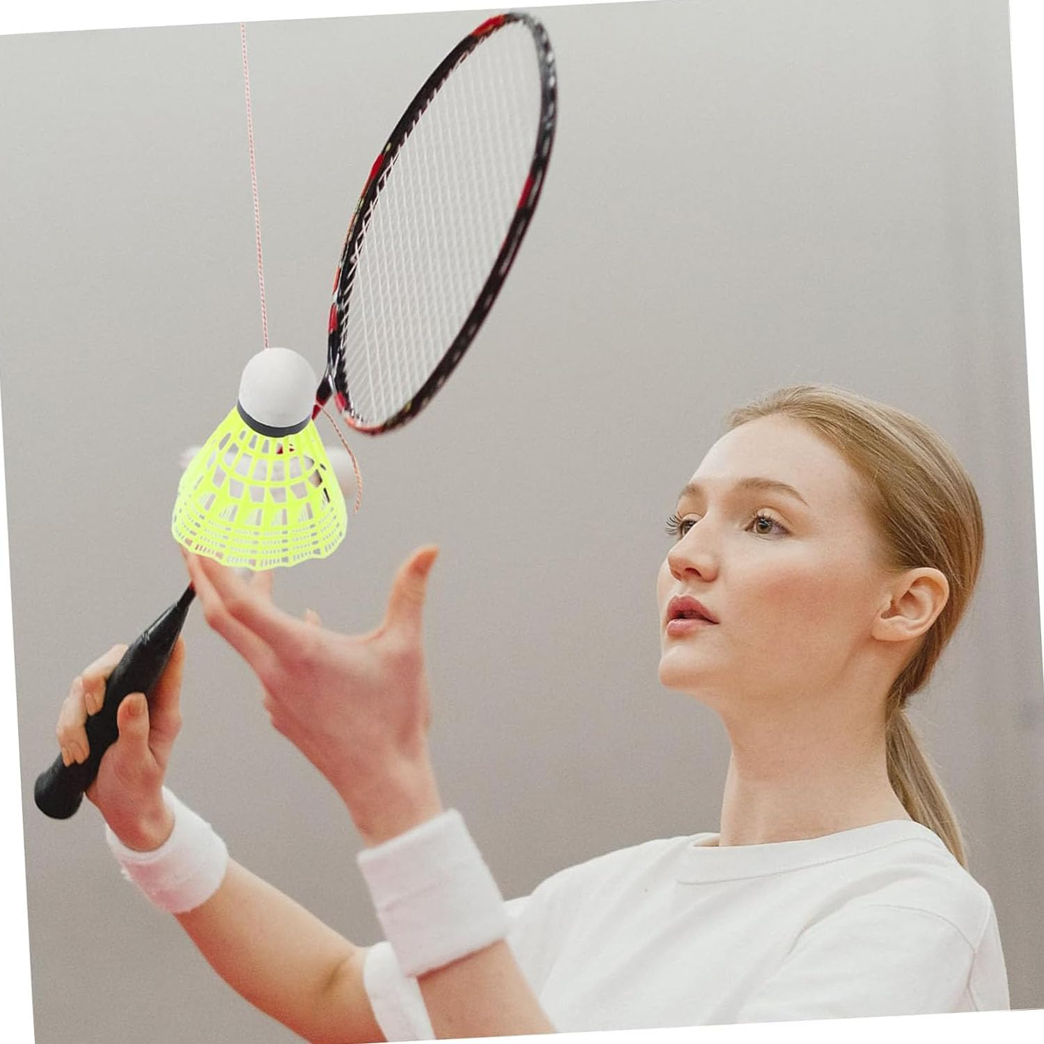 2 Set Badminton Trainer Tools,Trainer Tennis Indoor,Self Training, Practice at Home,Professionaltraining Set with Rebound image number 5