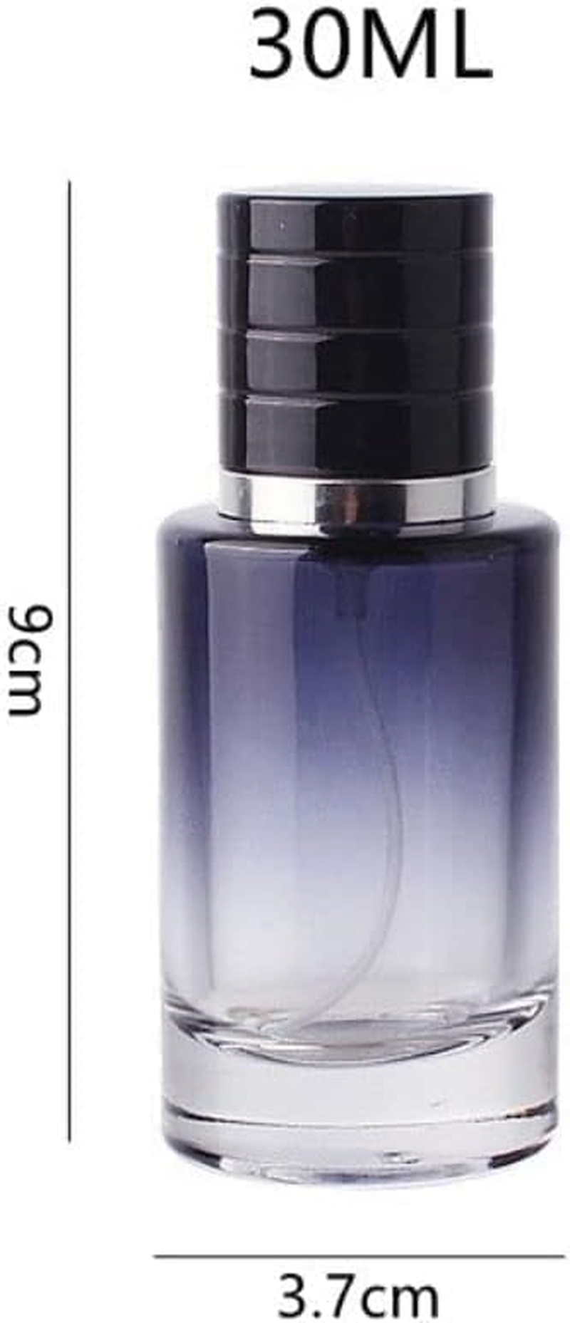 Jjlfresheners Black Perfume Atomizer Portable High-Grade Glass Spray 30Ml Refillable Small Bottle Travel Cosmetics Outdoor Dispensing Mini Spray Bottle,Refillable Containers, Spray Bottles (1) image number 1