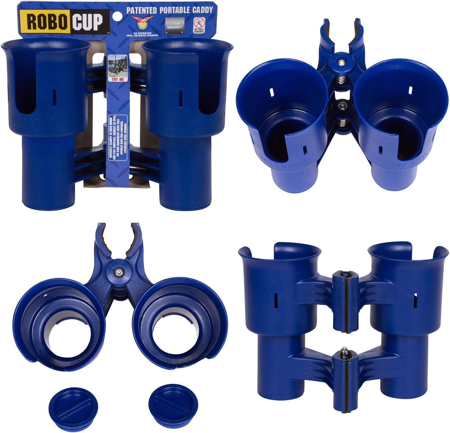ROBOCUP, Best Cup Holder for Drinks, Fishing Rod/Pole, Boat, Beach Chair, Golf Cart, Wheelchair, Walker, Drum Sticks, Microphone Stand