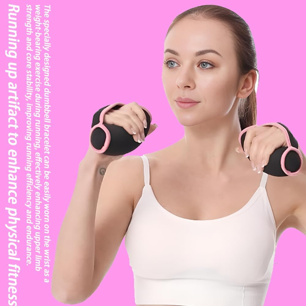 2Pcs Soft Dumbbell Hand Weights,Sandbag Dumbbell,Detachable Walking Weight,Strength Training Equipment,Soft Dumbbell with Hand Strap,For Workout Running, Jogging image number 1