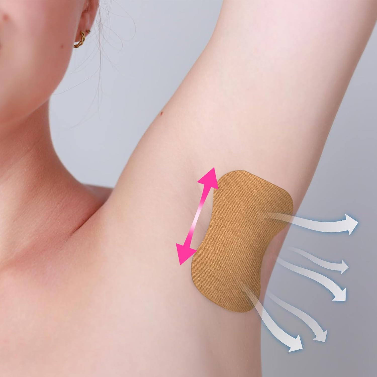 TEAONE Armpits Sweat Pad, 20 PCS Sweat Stickers for Women and Men (2 Styles)