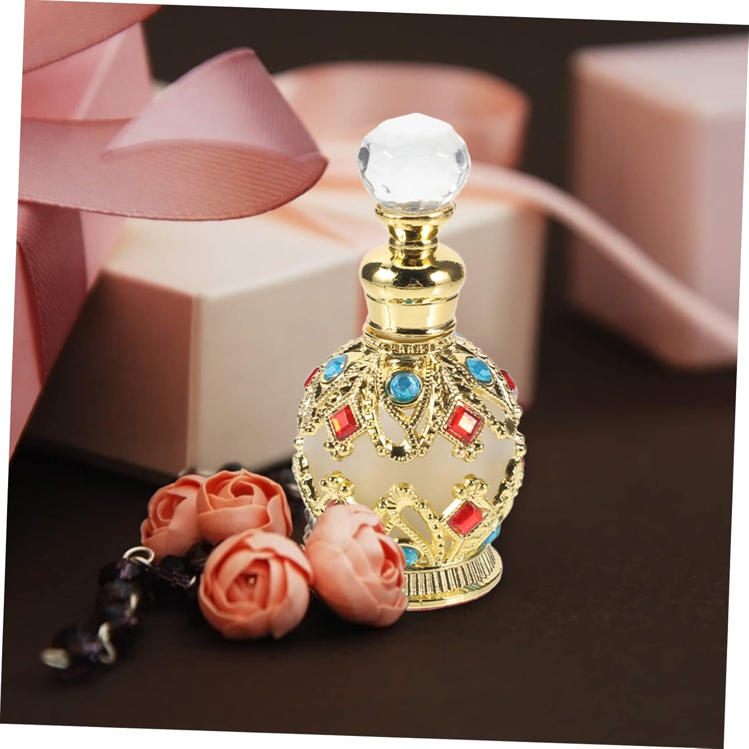 KOMBIUDA Refillable Glass Perfume Bottle Portable Fragrance Container for Travel Elegant and Leakproof Design for Essential Oils and Personal Use - Multi image number 5