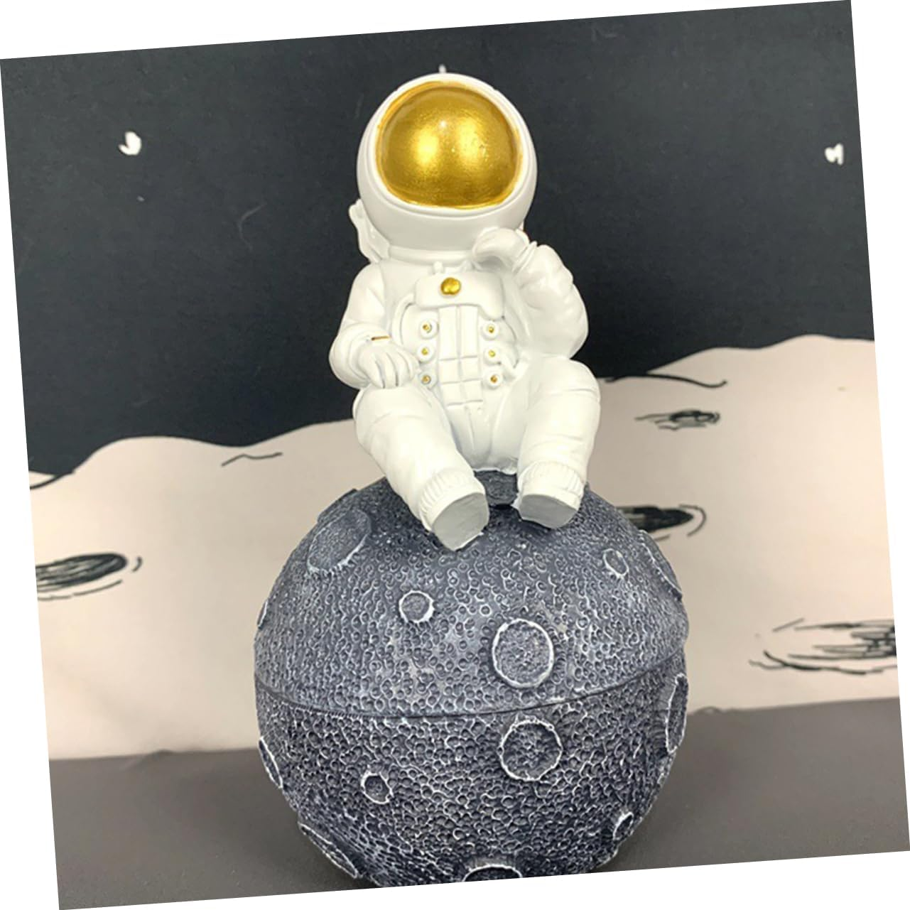 Lanugo Storage Bottle Newborn Teeth Collection Box Resin Keepsake Box for Fetal Hair and Tooth Preserver image number 5