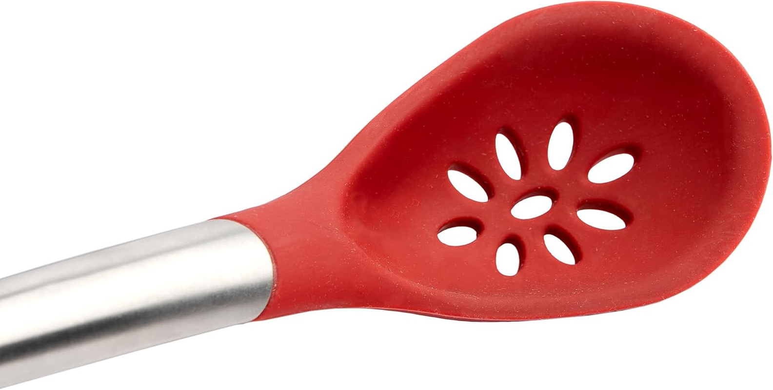 Cuisipro 7112508 Piccolo Tools Silicon Slotted Spoon, Red image number 2