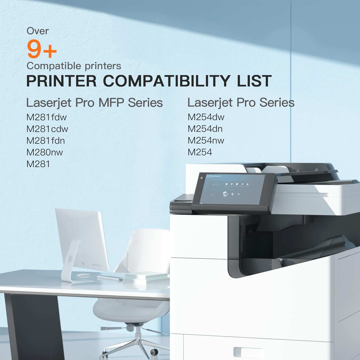 E-Z Ink Compatible 202X Toner Cartridge Replacement for HP 202X 202A CF500X CF500A with Chip to Use with HP Color Pro MFP M281Fdw M281Cdw M281Fdn M254Dw M254 M281 (Black Cyan Yellow Magenta, 4-Pack) - R820-2Dr image number 3