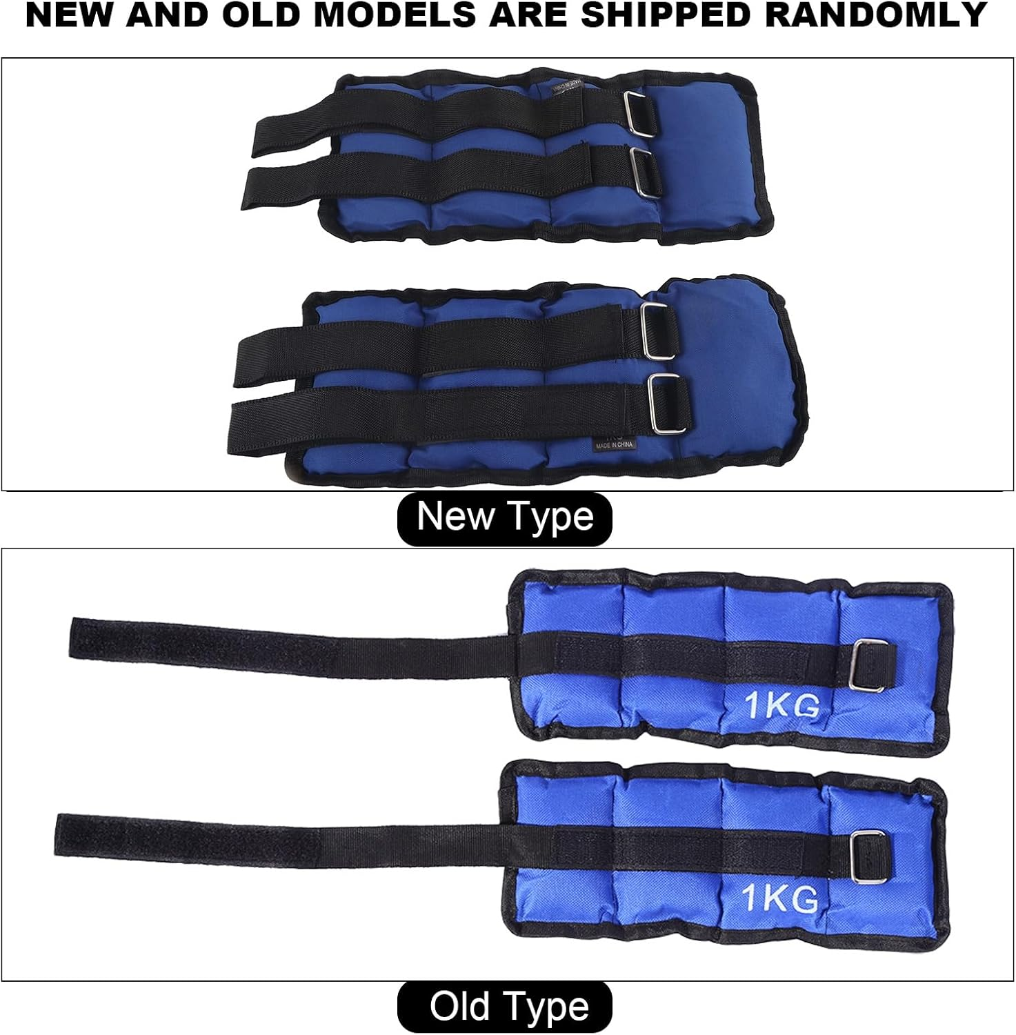 2 X 1Kg Ankle Weights for Women Men Kids, Ankle Weights/Wrist Weights Heavy Duty Nylon Adjustable Weight Double Fabric Fitness Yoga Weight Training Ankle Weight for Weight Loss image number 5