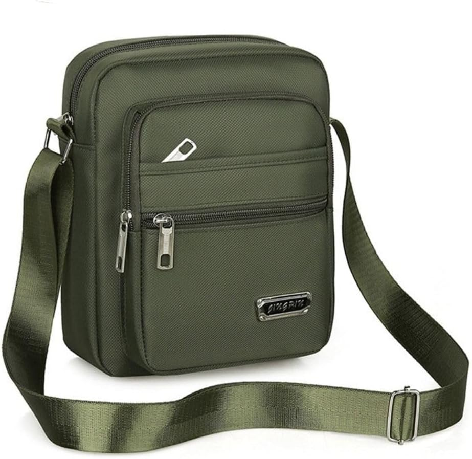 AIMALL Travel Men'S Canvas Shoulder Bag - Crossbody Messenger Bags with Adjustable Strap, Multiple Pockets, Ideal for Daily Use and Travel