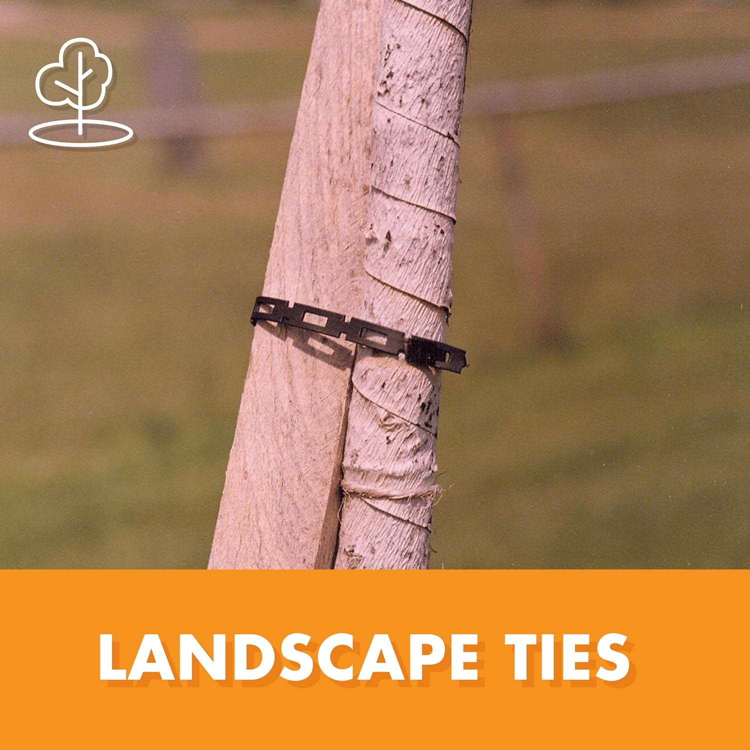 Easyflex 1100-2 Firmflex Chain Lock Tree Tie, 100 Foot, Black image number 4