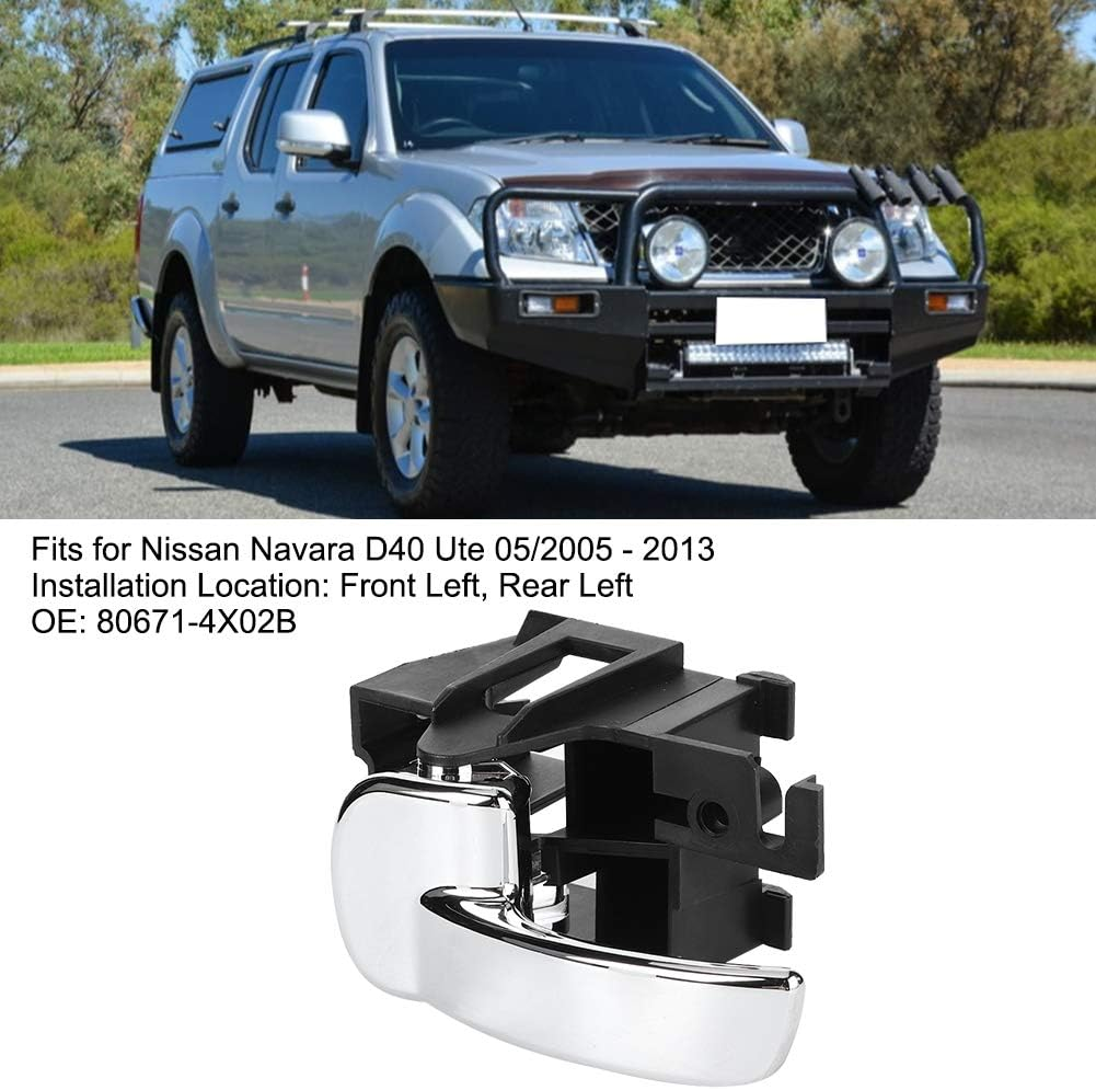 Auto Inner Door Handle Button Left 80671 4X02B Premium Quality ABS Suitable for Navara D40 UTE 052005 2013 Pathfinder R51 Easy Install image number 2