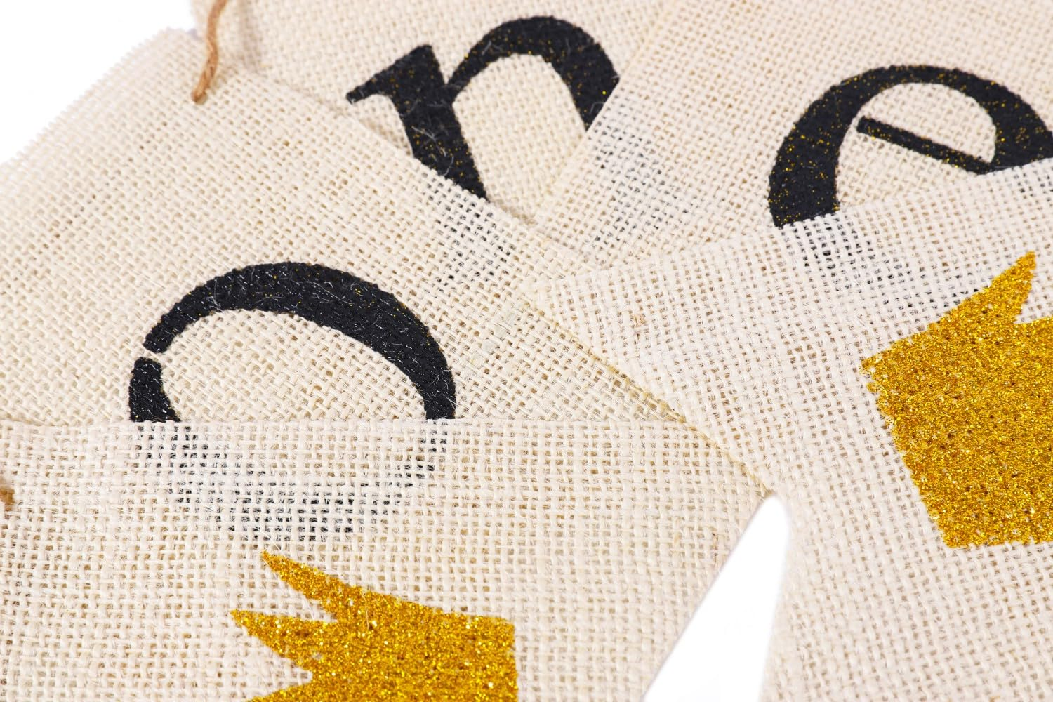 LOVENJOY 1St Birthday Decorations Rustic Burlap Banner for Baby Boy Girl One Year Old Celebration Handmade, Pre-Strung,Crown image number 6