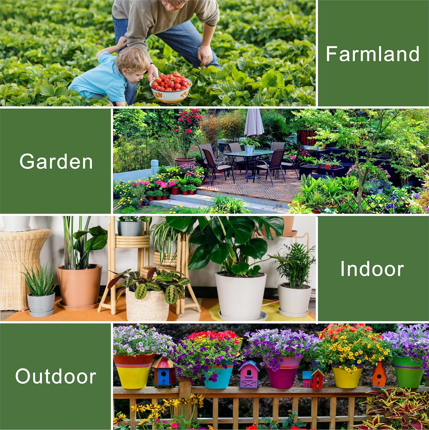 XLUX Long Probe Deep Use Soil Moisture Meter Sensor, Water Monitor Indicator, Hygrometer for Outdoor Indoor Large Pot Plants, Flower, Gardening, Farming, 2 Pack image number 3