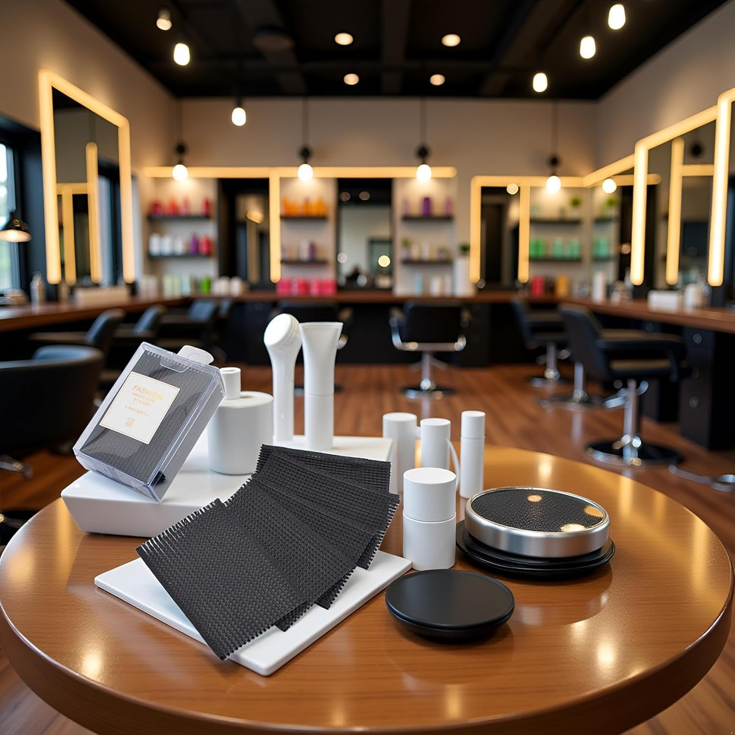 10 Pcs Black Square Plastic Magic Hair Styling Tool