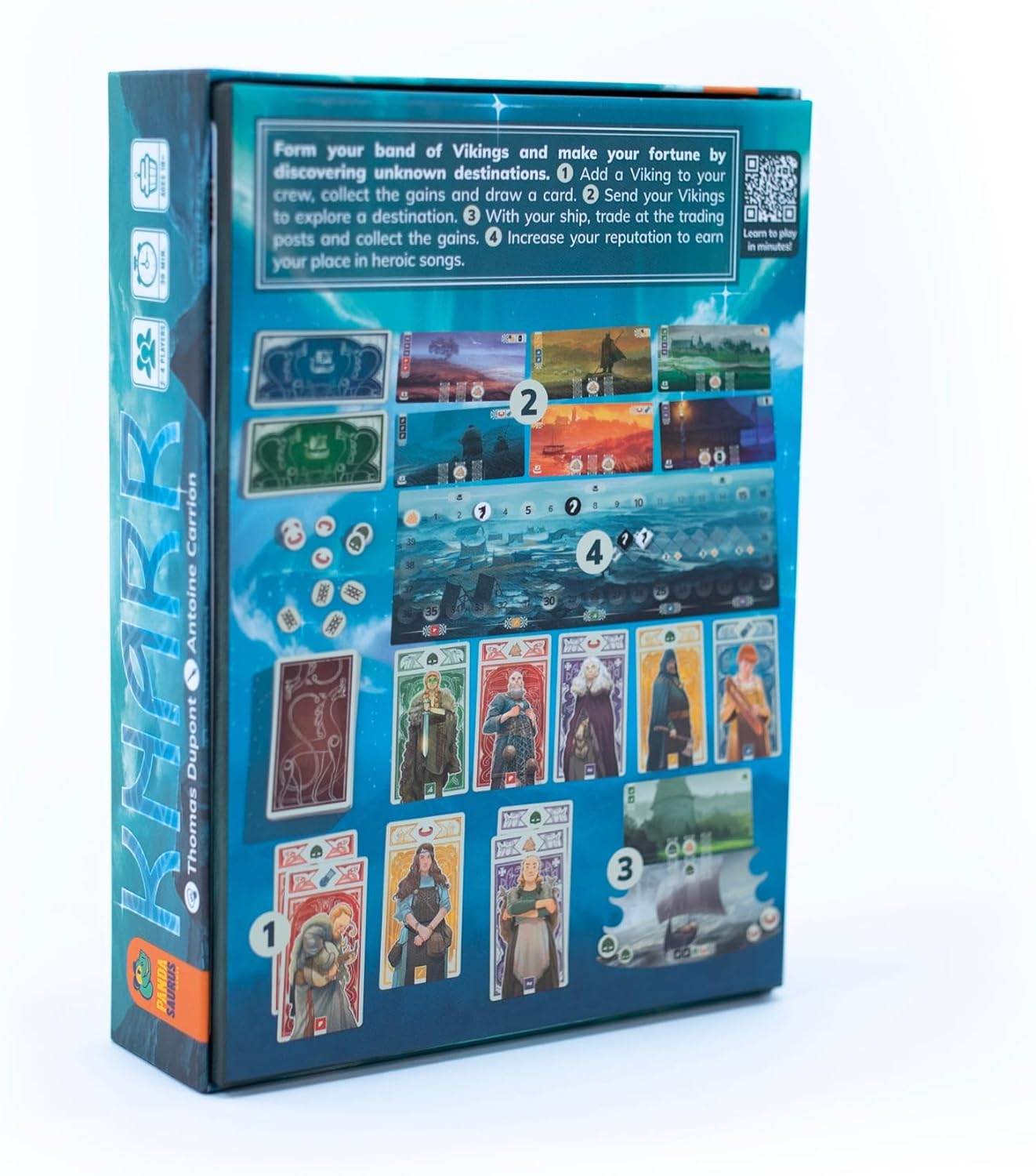 Pandasaurus Games Knarr Board Game for 2-4 Players, Ages 8+ image number 3