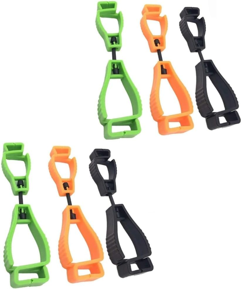 DACUAN 6Pcs Pvc Safety Work Glove Grabber Clips,Work Safety Clip Guard Labor Glove Keeper