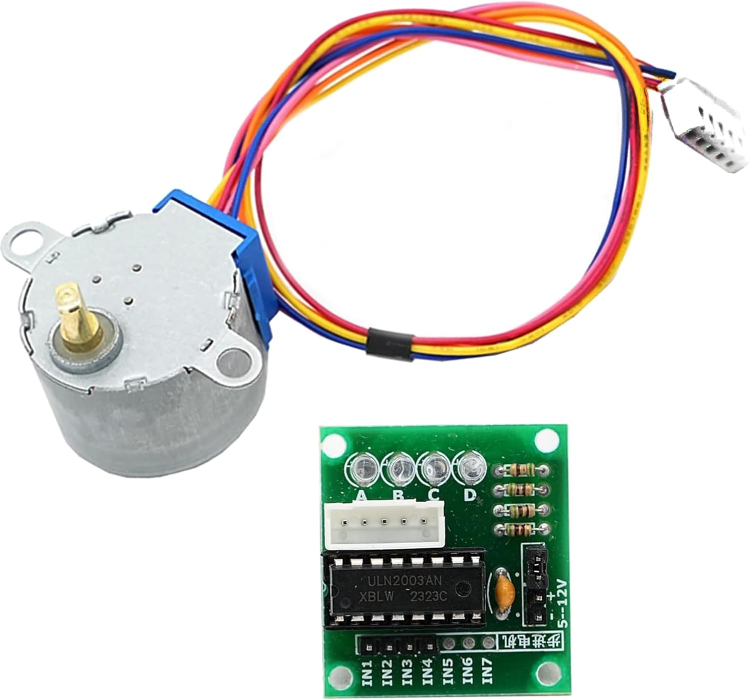 A-DIGISHUO 3Pcs ULN2003 28BYJ-48 5V 4-Phase Stepper Motors with Driver Board Suitable for Arduino PI PIC Raspberry PI image number 4