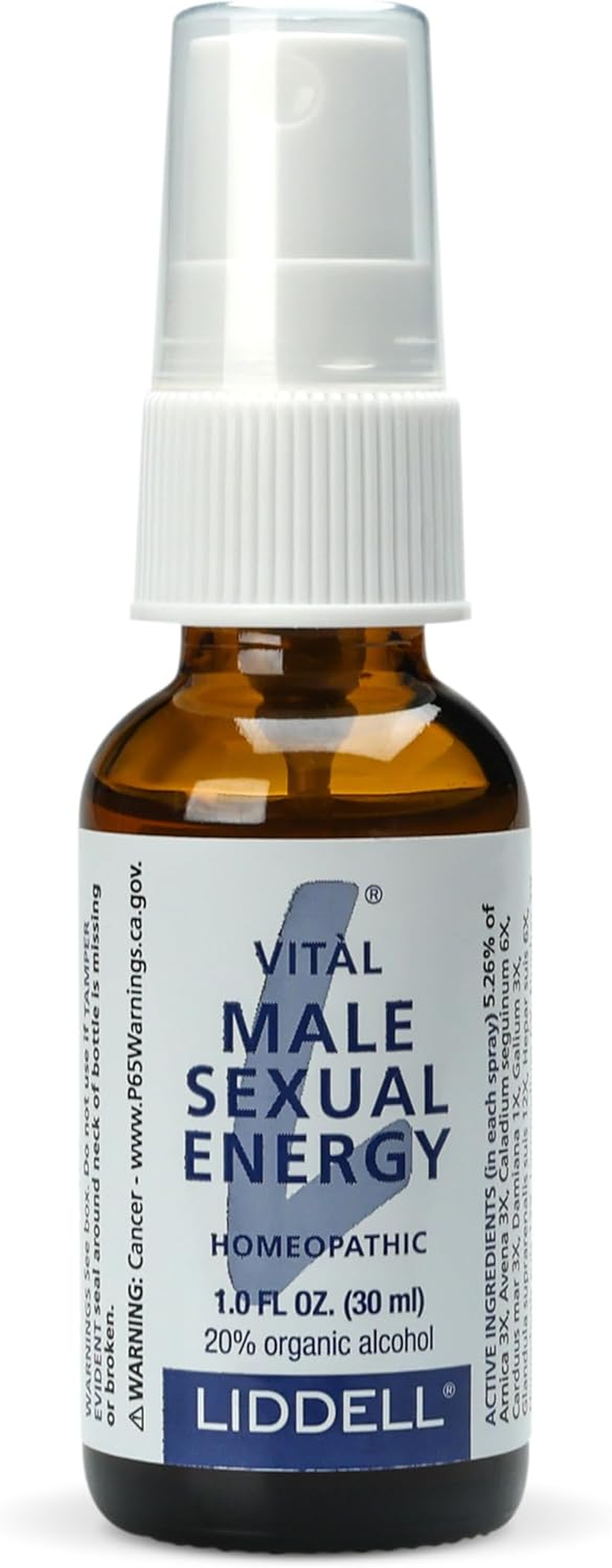 Liddell Vital Male Sexual Energy with Testosterone, 1.0 Fl Oz (30 Ml) image number 3