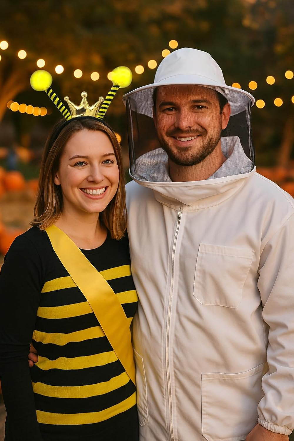 Bee Headband with Crown, Antennas, and Ears - Gold Ladybug Cosplay Accessories for Kids and Women'S Halloween Party image number 4