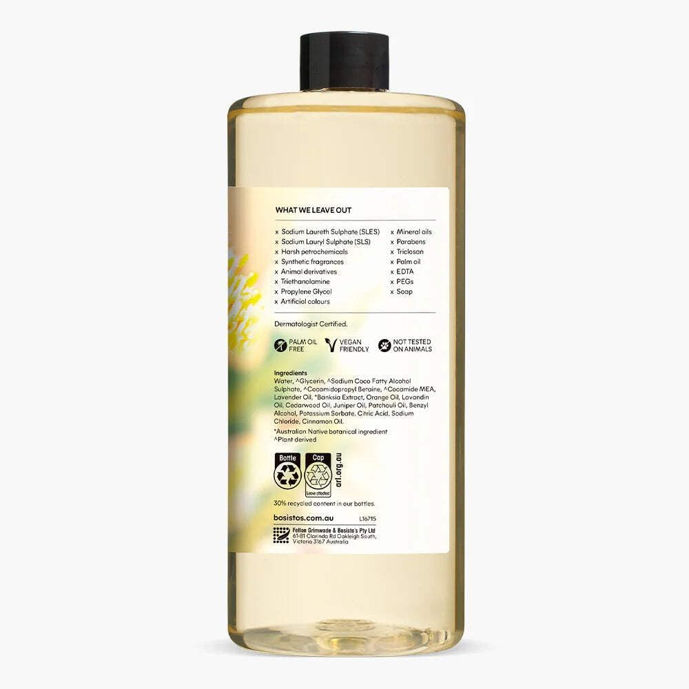 1L Hand Wash Refill Banksia Lavender Bosisto'S Moisturising Soap Free Liquid Gel