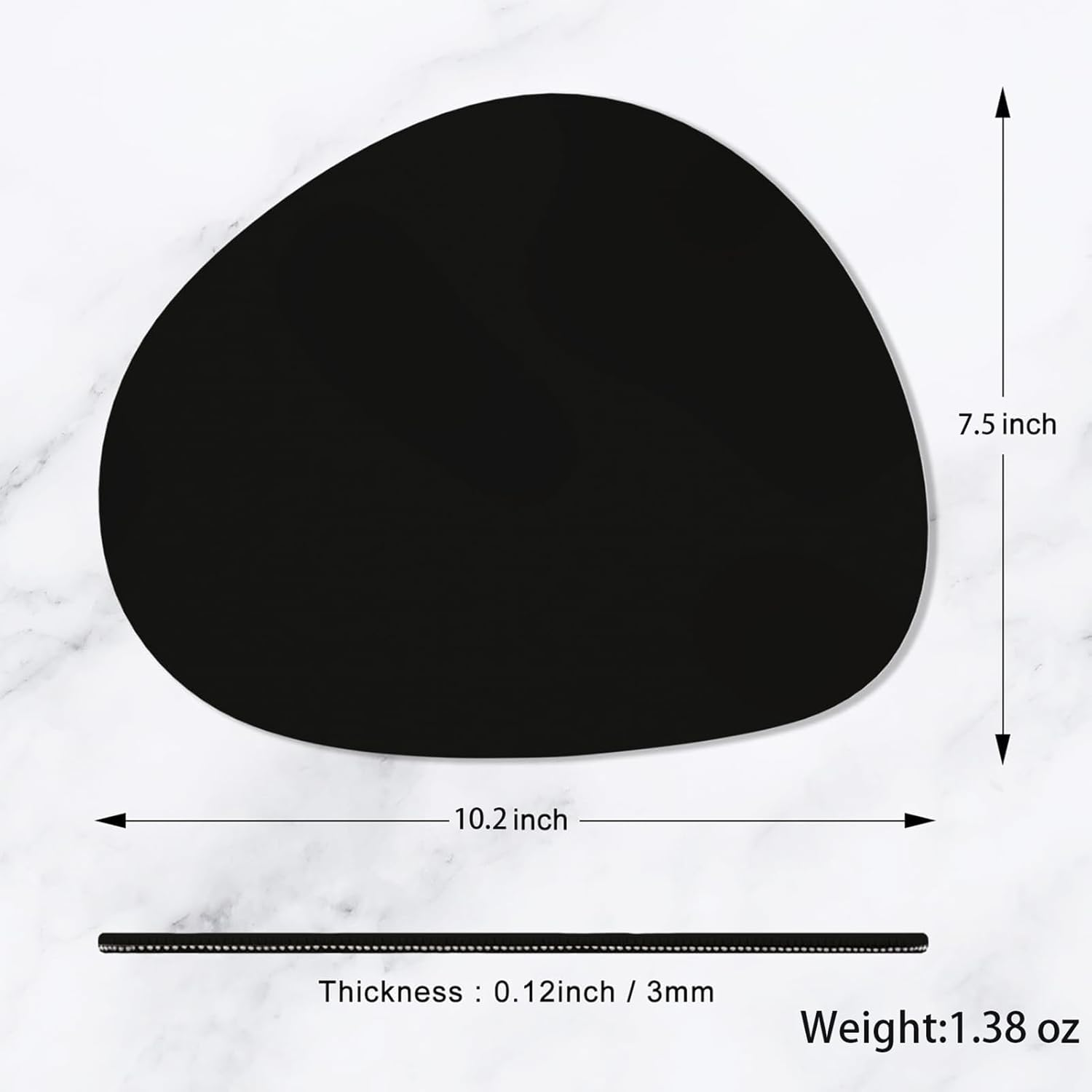 Cute Small Mouse Pad, Non-Slip Rubber Base with Washable Waterproof Fabric, Desk Mat for Office, Home, Gaming and Laptop Accessories image number 5