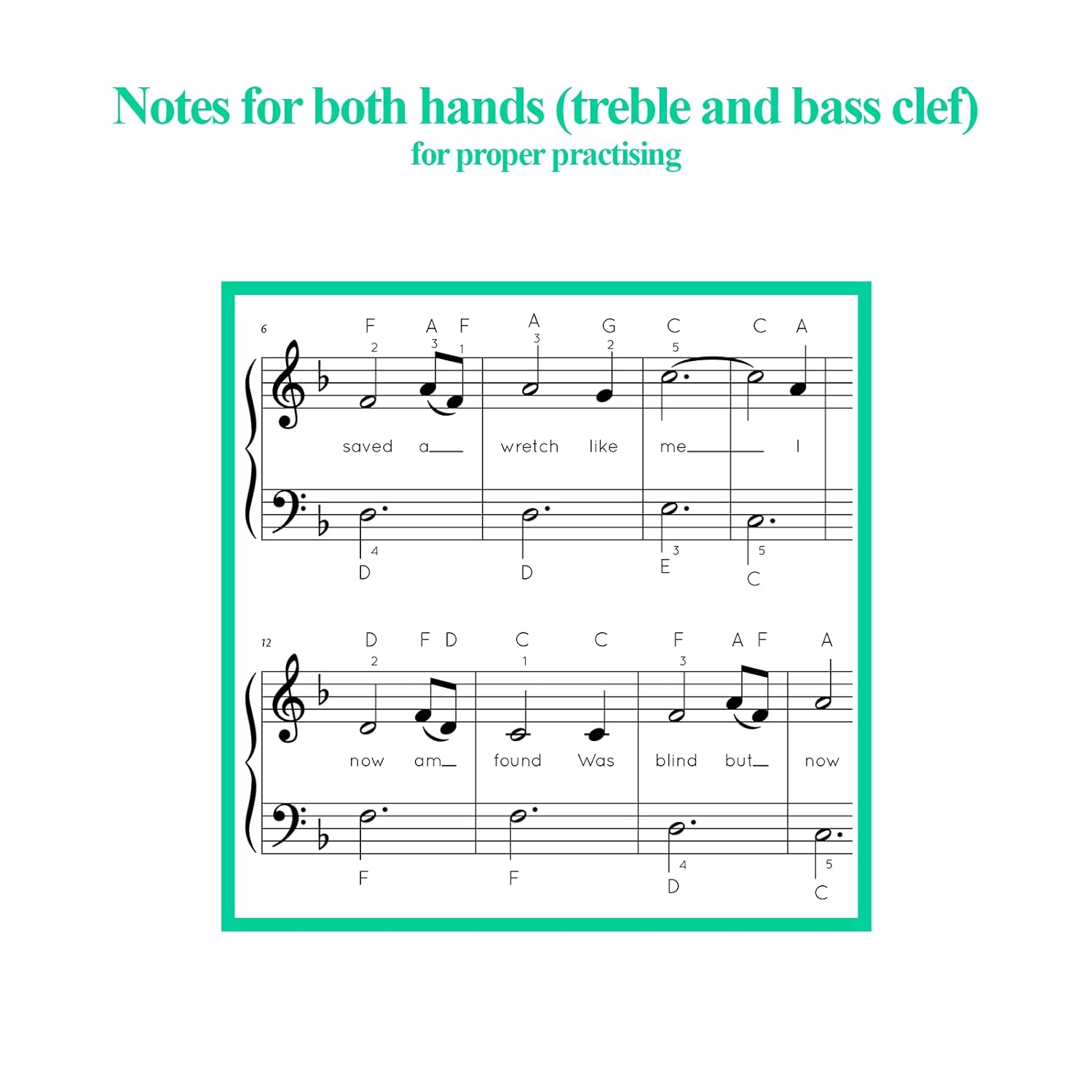Christmas Carols for Piano. Beginner Christmas Sheet Music Book for Kids and Adults (+Free Audio) image number 6
