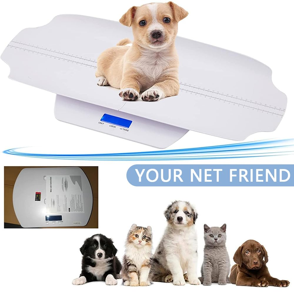 Multifunctional Digital Baby & Pet Scale &ndash; Precision 100KG Weighing with Hold Function, LCD Display & 60Cm Height Ruler for Infants, Toddlers, Puppies, Cats & Adults image number 5