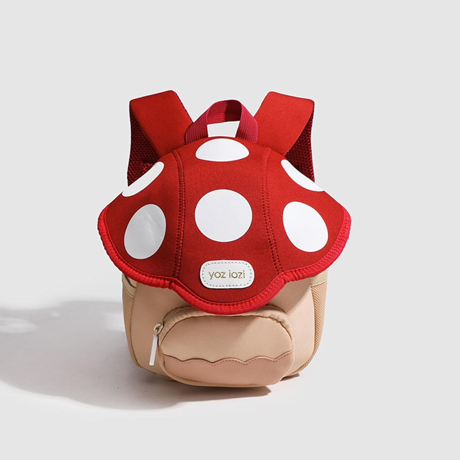 Mushroom Backpack Mini Travel Bag Novelty Outdoor Schoolbag for 3-6 Toddlers Green, 20X9X23Cm image number 1