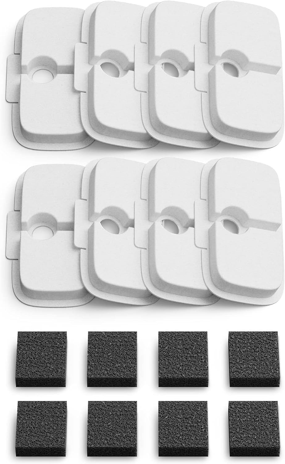 Pack of 16 Cat Fountain Filter Replacement, Cat Fountain Filter, with Pre-Filter Sponges, Compatible with Petlibro 2.5 Litre Dockstream Cat Fountain PLWF005/PLWF115/PLWF105 image number 3