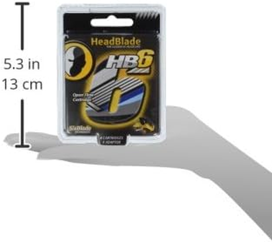 Headblade HB6 Shaving Six Stainless Steel Blades Refill Set image number 3