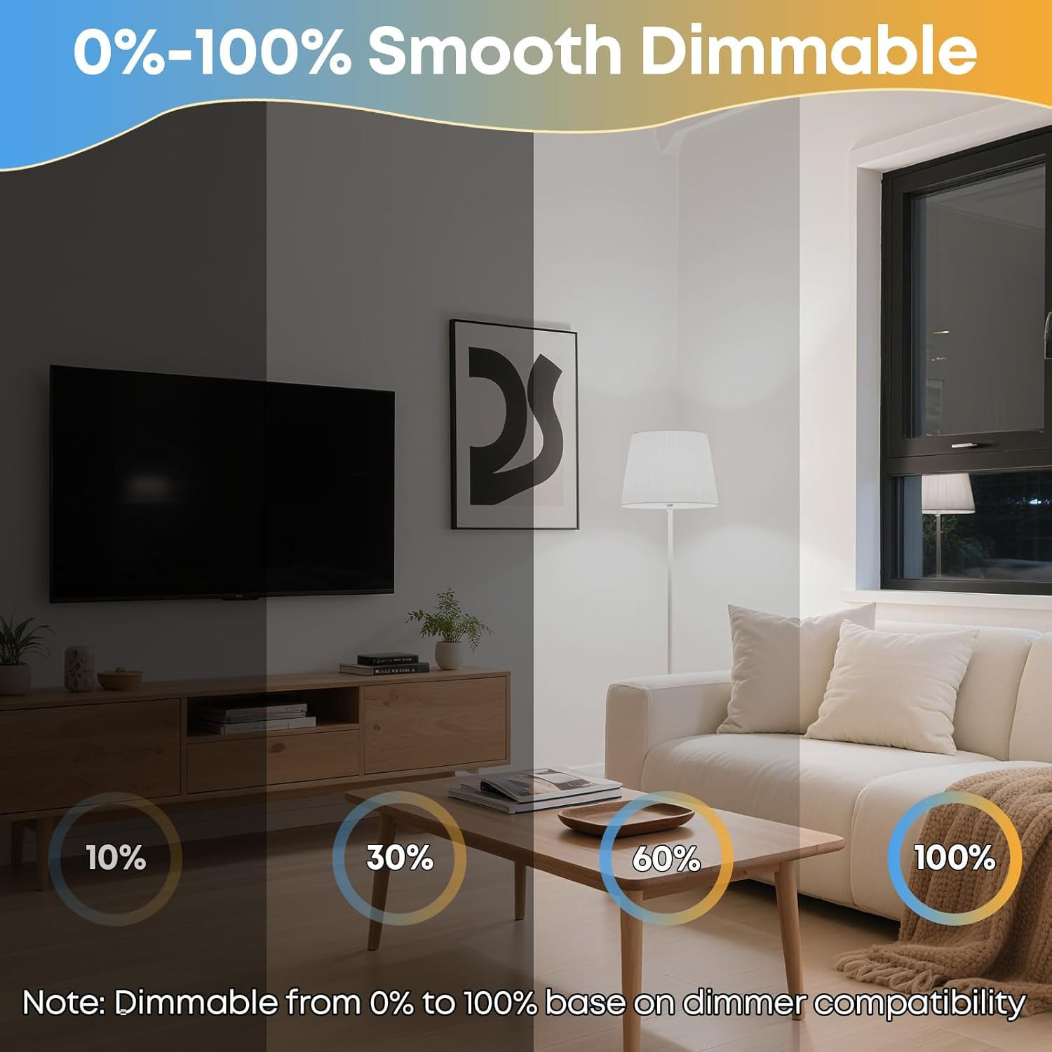 Tri-Colour LED Bulb FRESHIN B22 12W Dimmable 1200Lm Edison Screw, No Flicker Light Bulb, 3000K/4000K/6500K,3CCT Quick Manual Switch, CRI>80+, Energy Saving, RCM Certified (2) image number 2