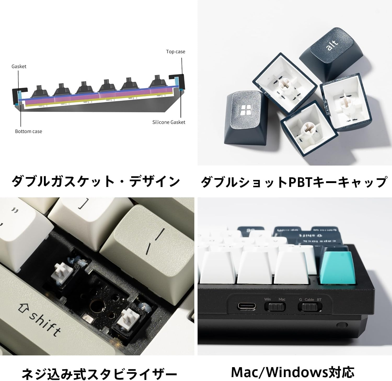 Keychron Q6 Max QMK/VIA Bluetooth Wireless /2.4 Ghz/Usb-C Wired Custom Mechanical Keyboard, Full Size Programmable Knob RGB Backlit Hot-Swappable Gateron Banana Switch for Mac Windows Linux - Black image number 4