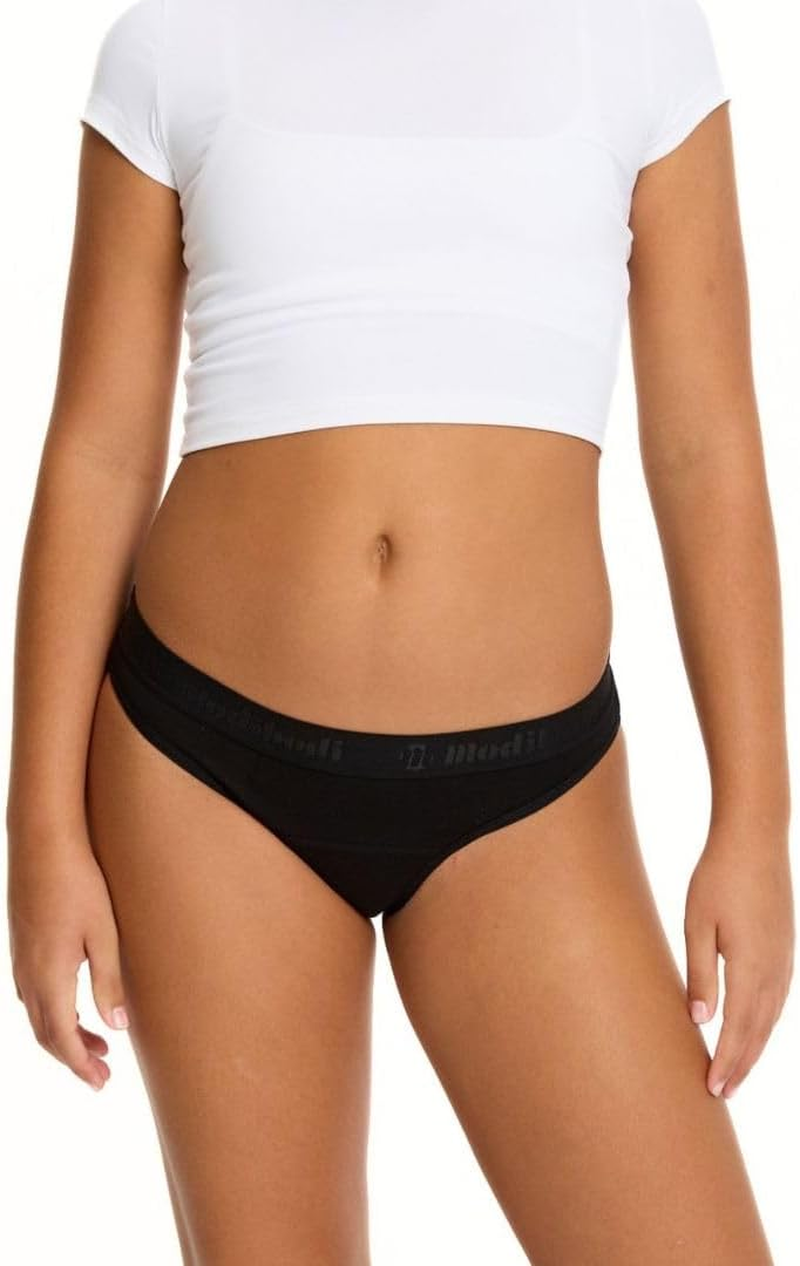 Modibodi Teen Period Hipster Bikini - Moderate Heavy Absorbency - Period Protection Underwear for Teen - Bikini Brief Underwear - Discreet Menstrual Period Panties image number 3