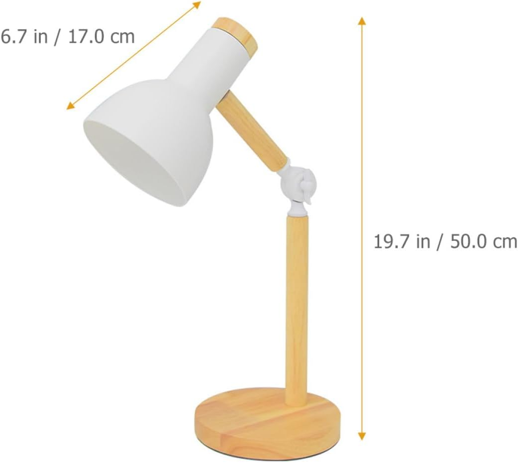 Vaguelly Nordic Style LED Desk Lamp Warm Light USB Dimmable Reading Table Lamp Eye Protection for Bedroom and Office Use