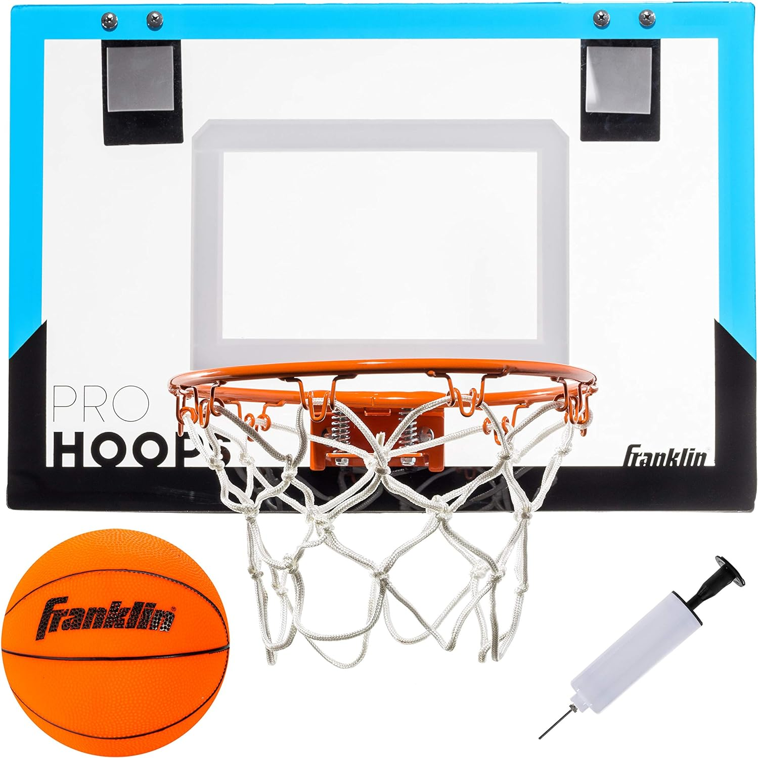 Franklin Sports Mini Basketball Hoops - Kids Indoor over the Door Mini Hoop + Basketball Sets - Perfect Game Accessory for Bedroom + Office