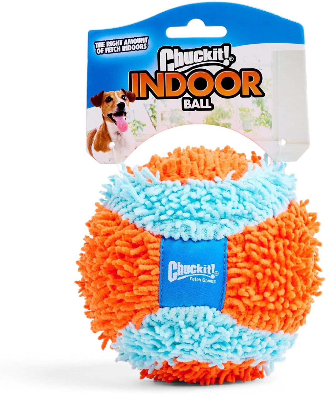 Chuckit! 213201 Indoor Ball, Orange/Blue, 4.7 Inches image number 5