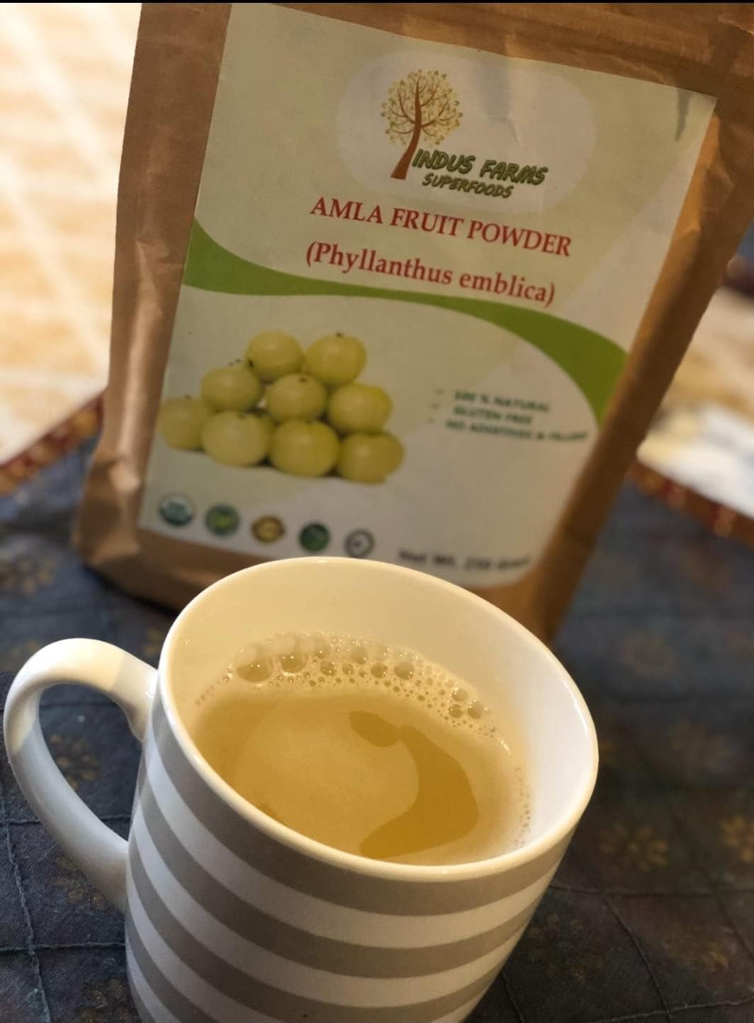 Amla Powder Indian Gooseberry Superfood Herbal Dietary Supplement Food Grade Boosts Immunity Hair Growth Skin Care 227G image number 3