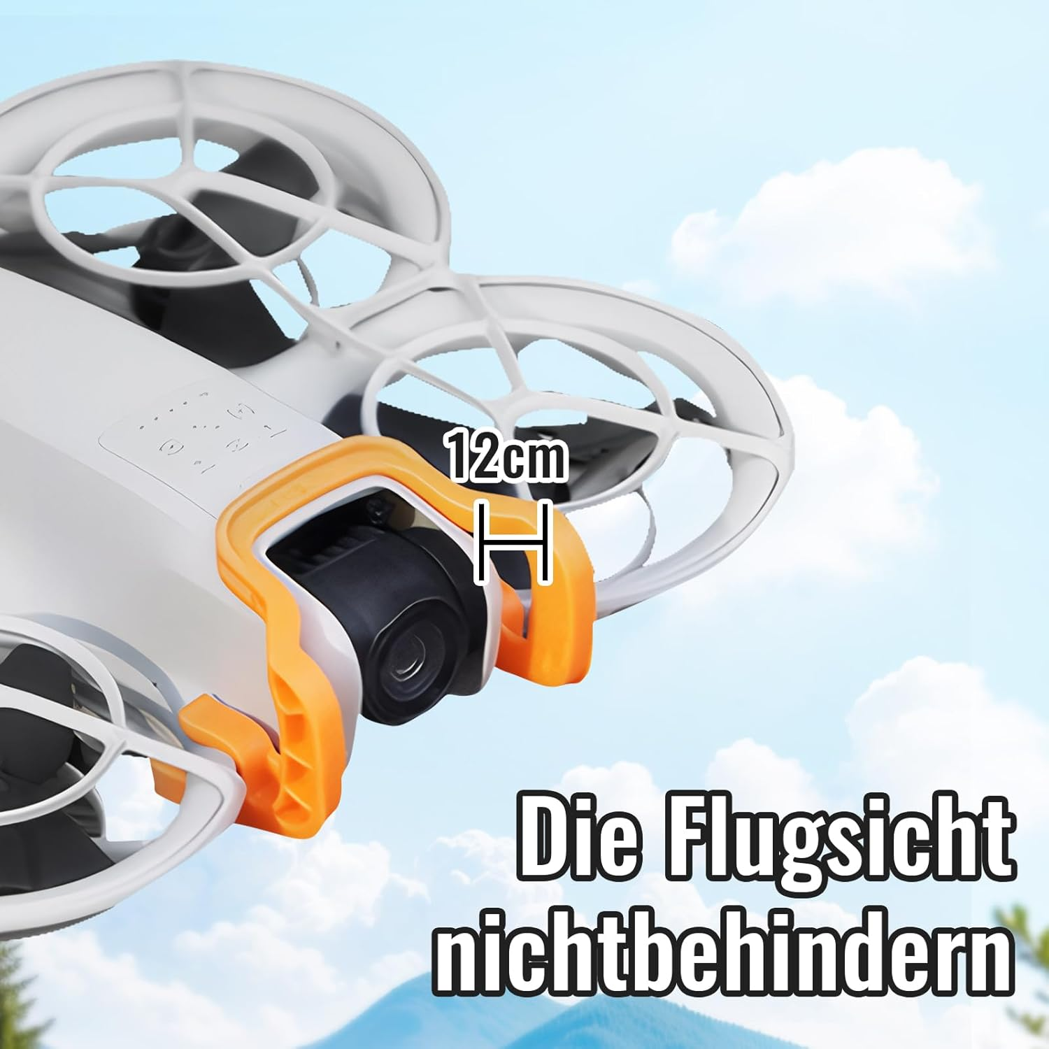 Gimbal Bumper Guard for DJI Neo Drone, Gimbal Anti-Collision Protector, Anti-Collision Protection, Protective Strip, Insurance, Bumper, Gimbal Lens, Scratch Protection Accessories for DJI Neo (Orange) image number 2