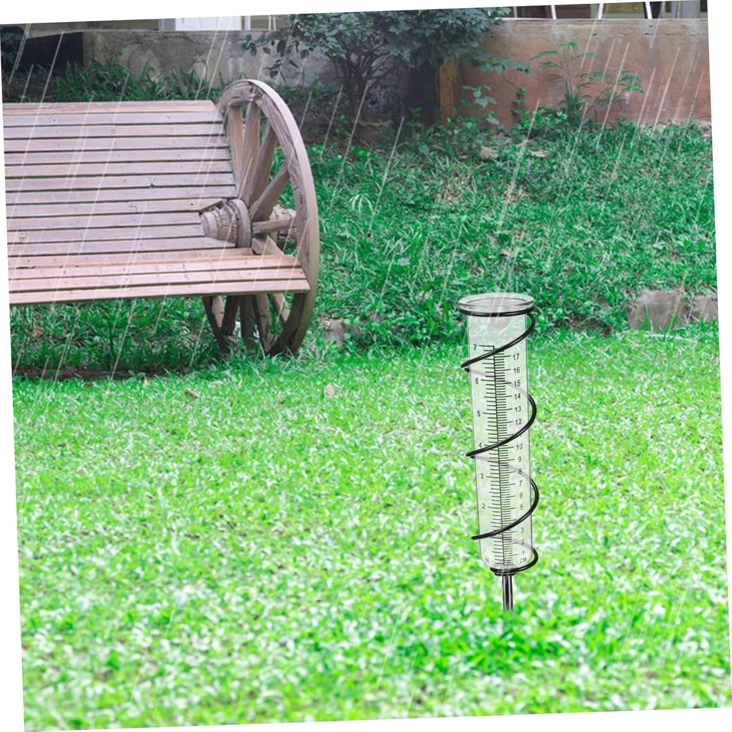 HANABASS Rain Gauge Test Tube Replacement High Borosilicate Glass Rain Gauge Tube for Outdoor Garden Lawn Water Measurement image number 6