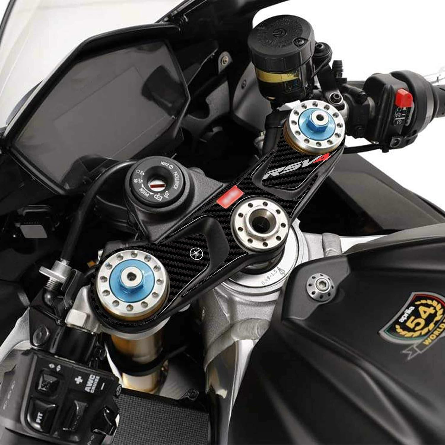 Labelbike - 3D Sticker Protection Fork Plate Steering Compatible with Aprilia RSV4 1100 and RSV4 Factory 2021-2022 image number 5