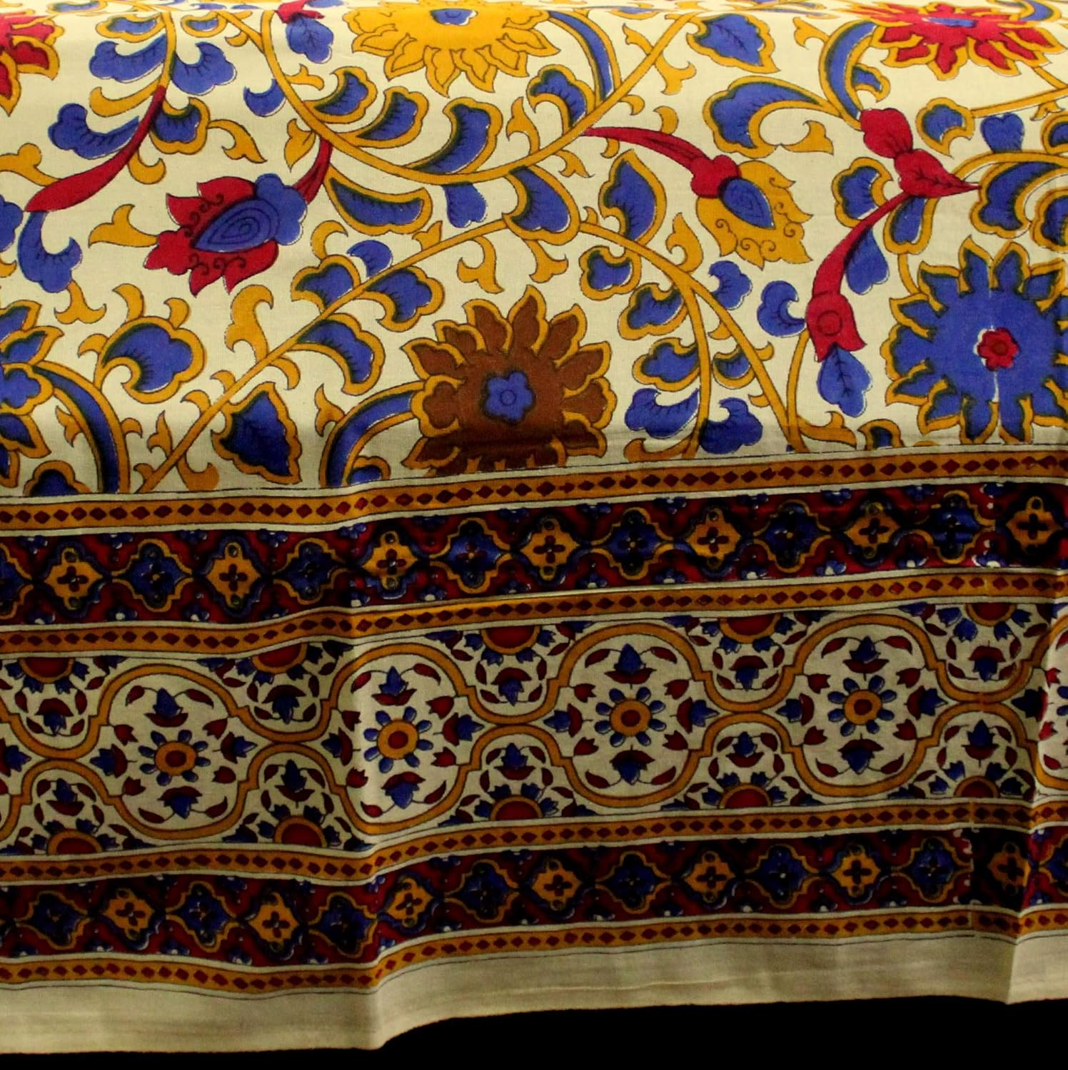 Indian Bedspread ? Cotton Sunflower Print