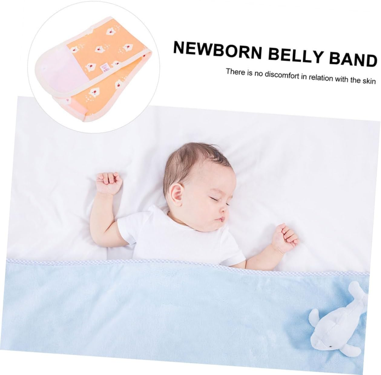 Newborn Cotton Belly Band Baby Navel Strap Cartoon Print 80Cm Warm Belly Protector for Infant Nursery Cord Wrap Autumn Winter image number 4