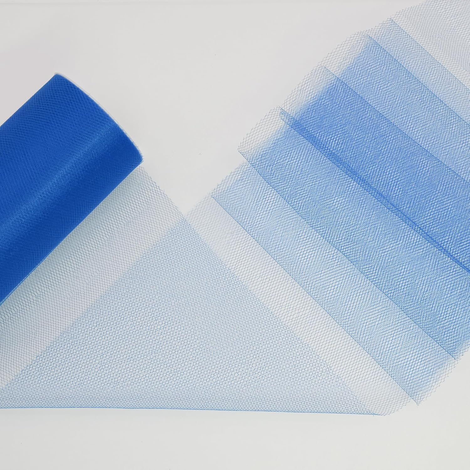 Royal Blue Tulle Fabric Roll - 6 Inch X 25 Yards Tulle Ribbon for Gift Wrapping DIY Crafts Party Decorations and Making Ponchos and More image number 3