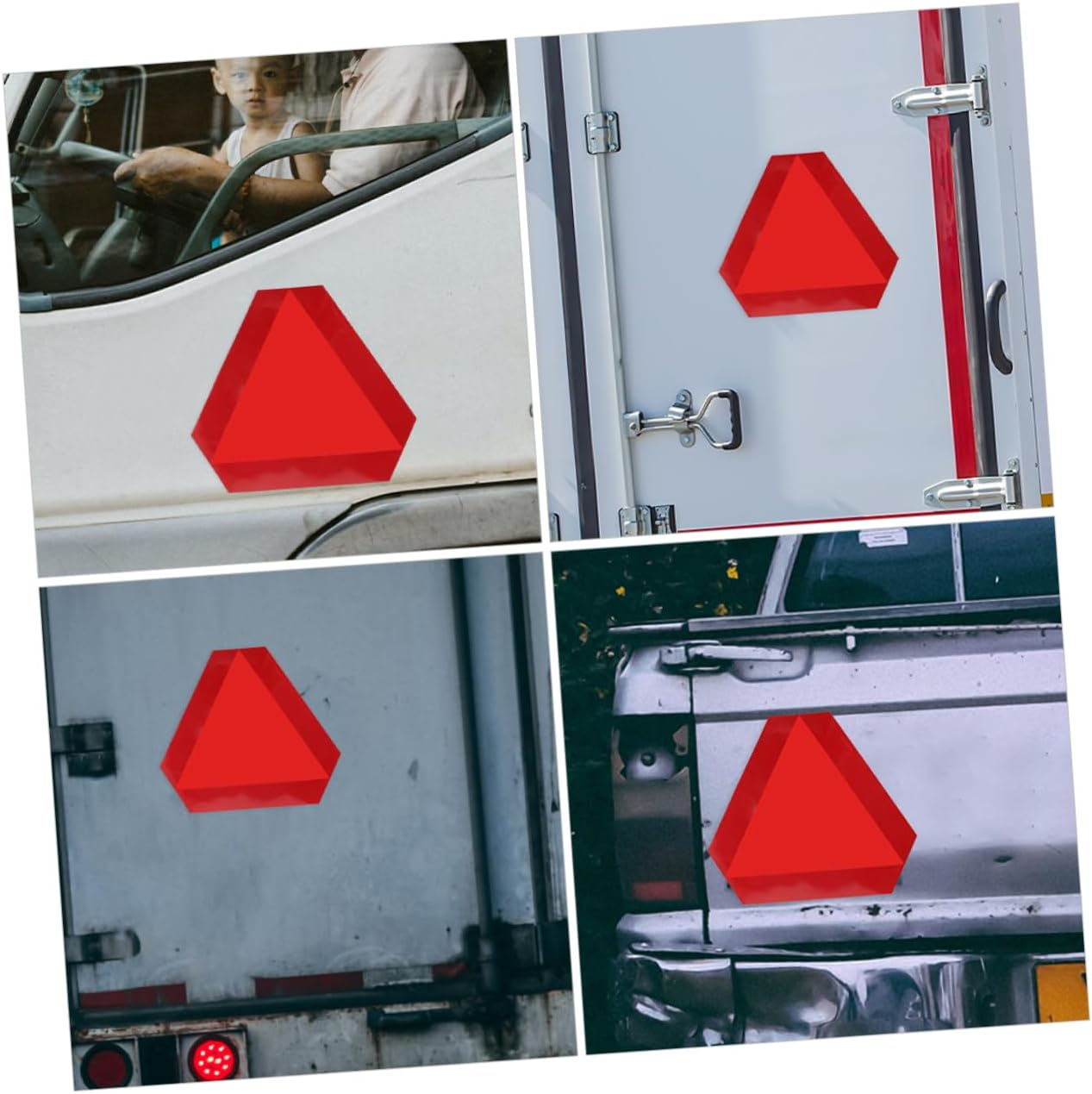 CANIGHT Reflective Slow Moving Sign for Safety Car Triangle Sign Reflective Tape