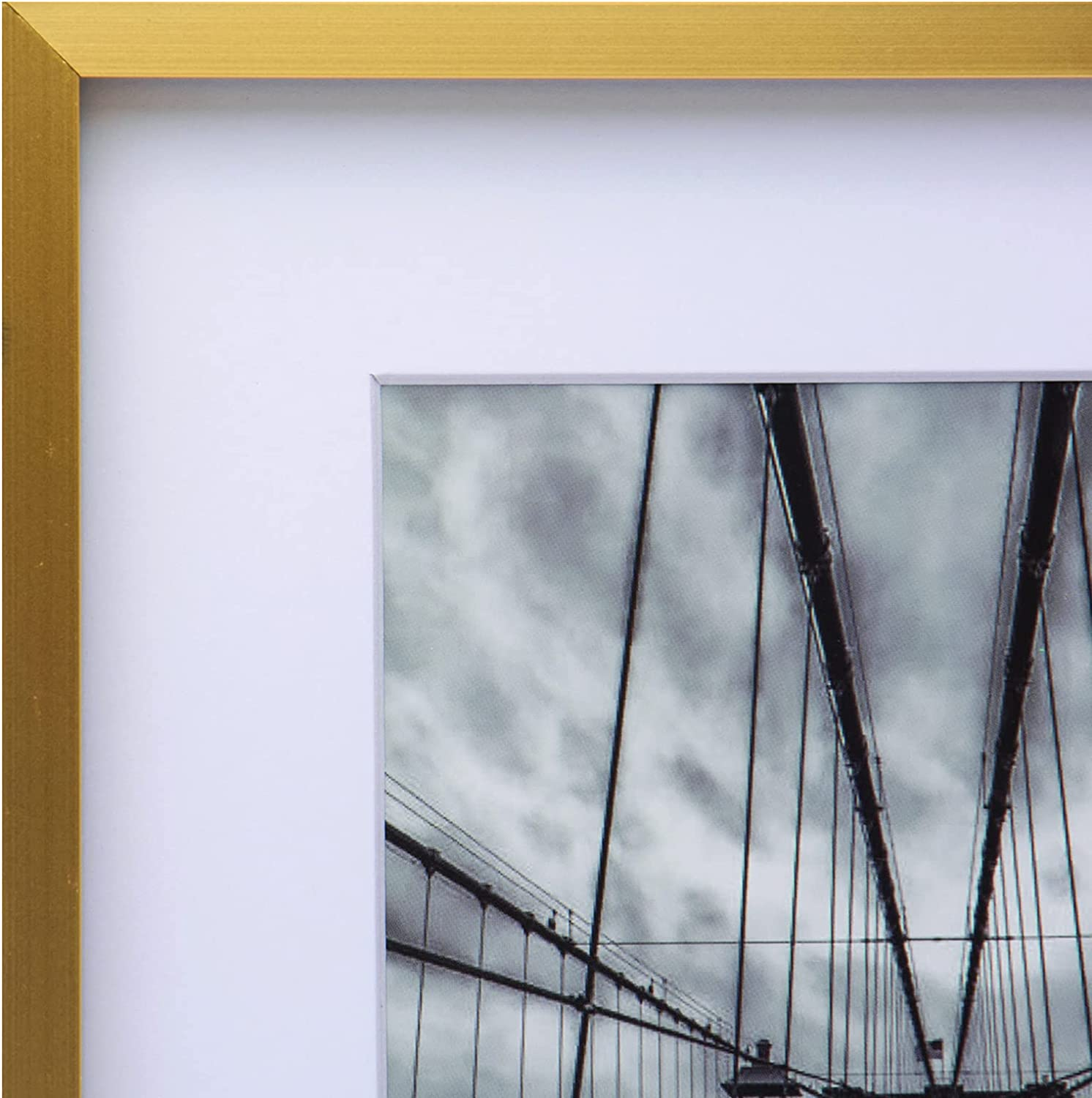 Cooper & Co Set of 2 8X10 Matt to 5X7 Gold Premium Metallicus Metal Photo Frames